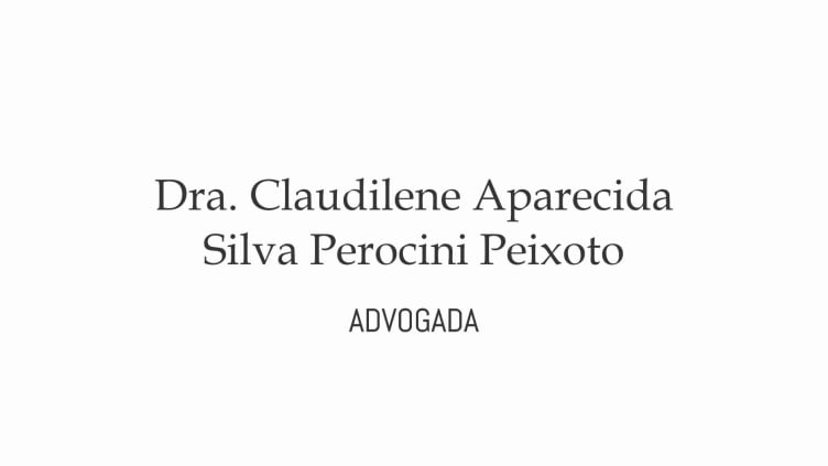 Dra. Claudilene Aparecida S. P. Peixoto
